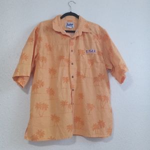 Reyn spooner Hawaiian button down LSU